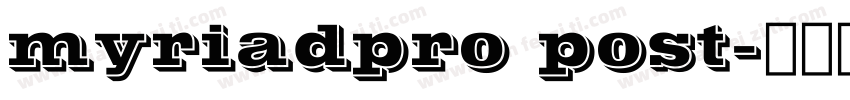 myriadpro post字体转换